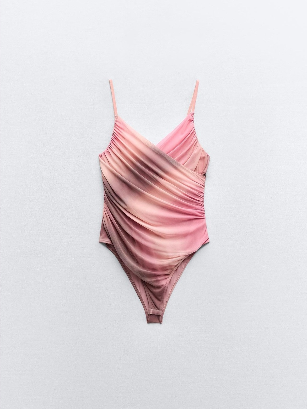 Zara Mesh V-Neck Bodysuit NWOT